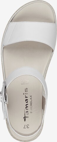 TAMARIS Sandal i vit