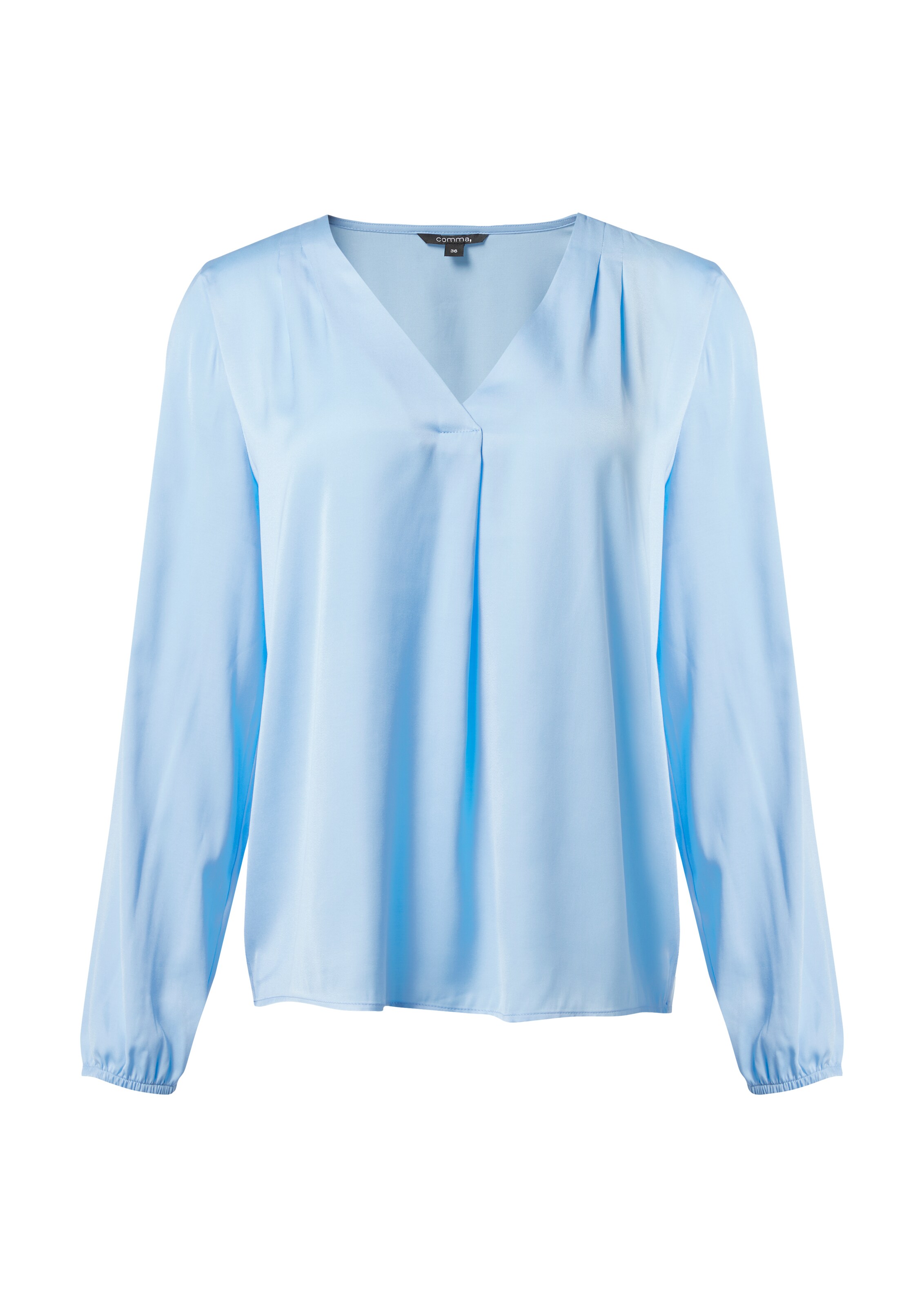 COMMA Bluse in Blau: Vorderseite