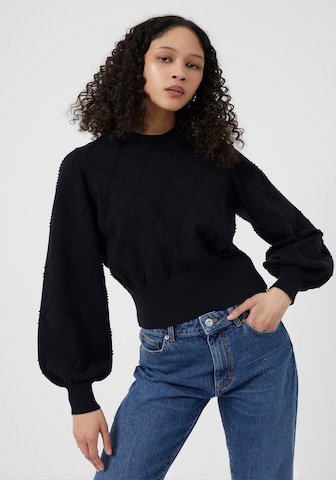 FRENCH CONNECTION Sweater 'Joy Mozart' in Black: front