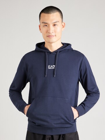 EA7 Emporio Armani - Sudadera en azul: frente