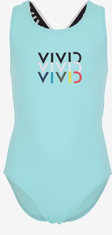 VIVID Ujumistrikoo, värv sinine: eest vaates