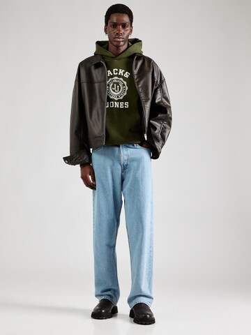 JACK & JONES Sweatshirt 'JJVICTO' i grøn