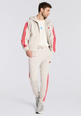 ADIDAS SPORTSWEAR Tapered Workout Pants in White