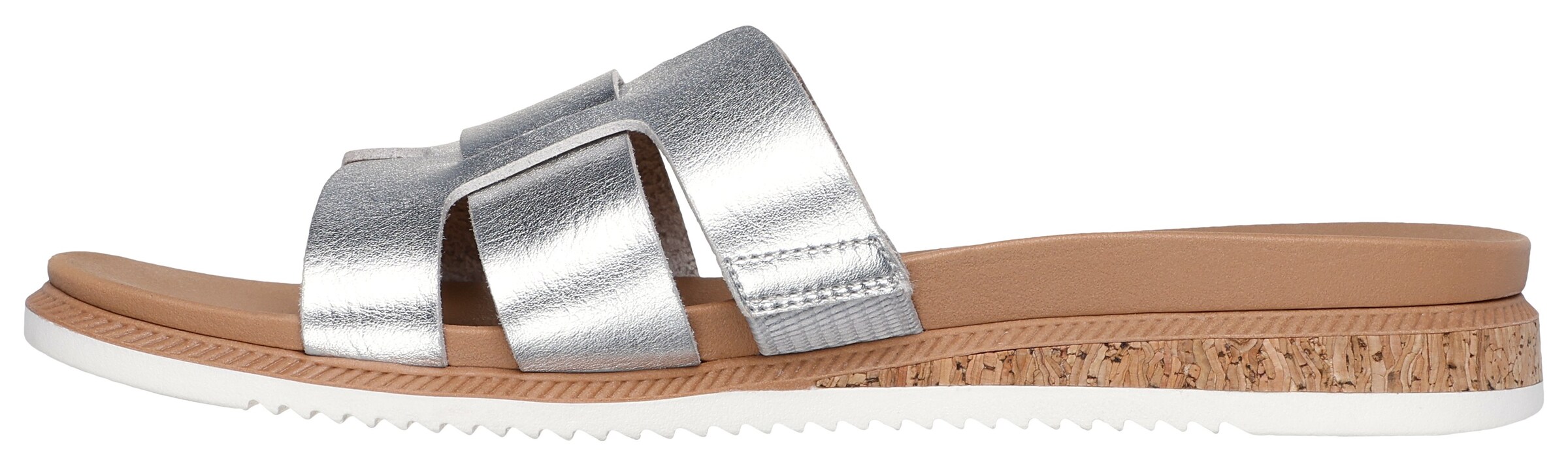 SKECHERS Mules in Silver: front