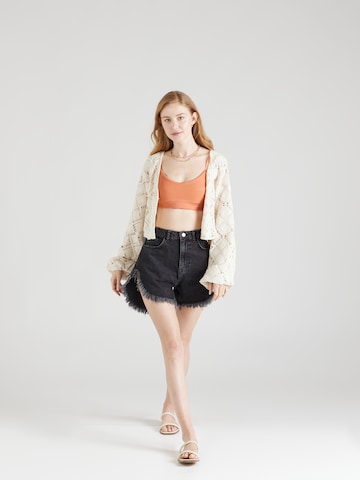 Kamila Šikl - Bustier Top de punto 'Cara' en naranja