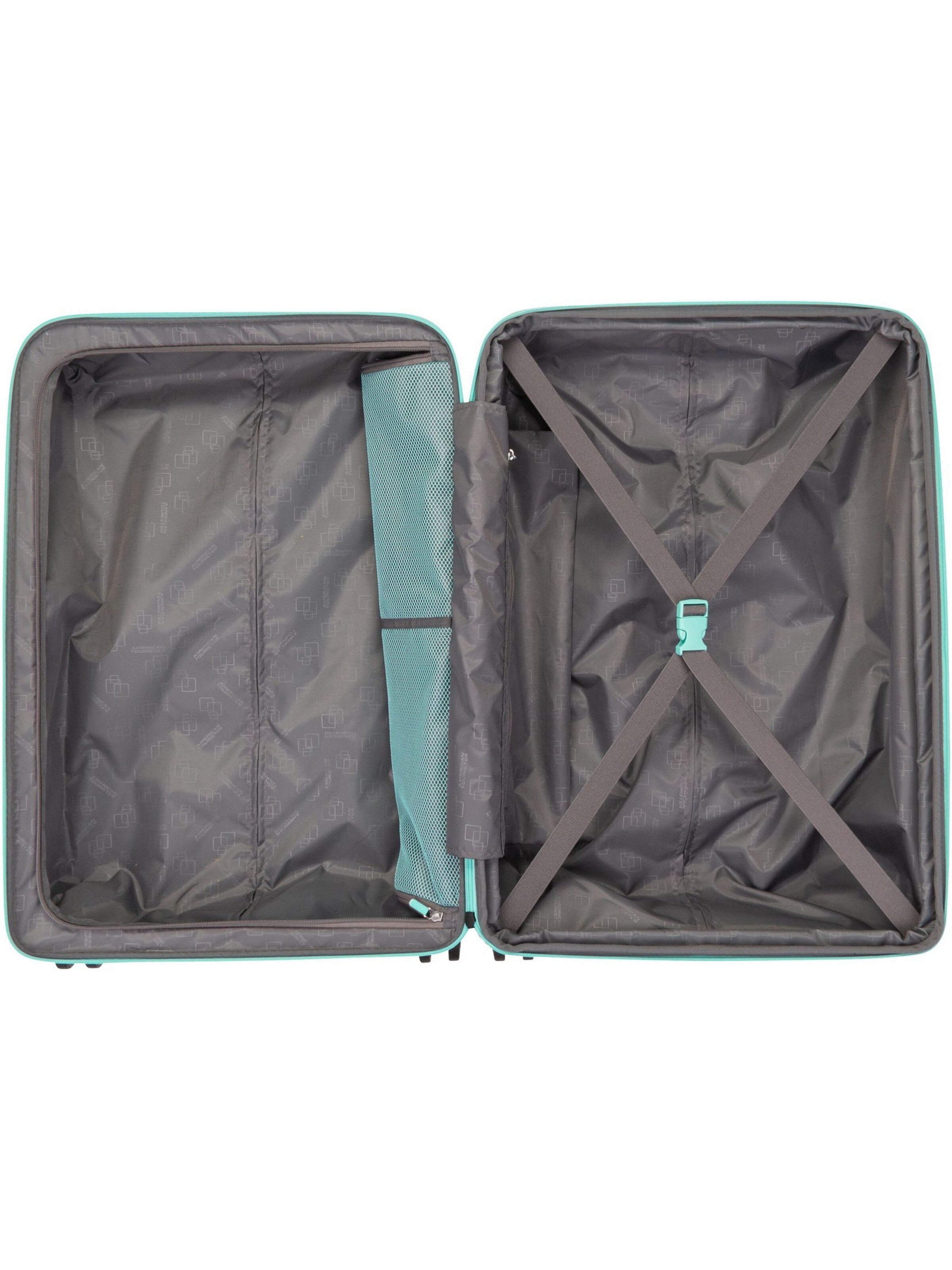 American Tourister Trolley 'Dashpop Spinner 67 EXP' in Grün