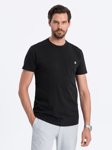 T-Shirt Ombre en noir : devant