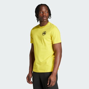 ADIDAS PERFORMANCE - Camiseta funcional en amarillo: frente