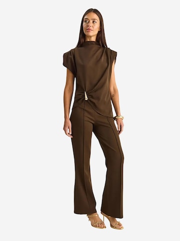 Bianco Lucci Pantsuit in Brown