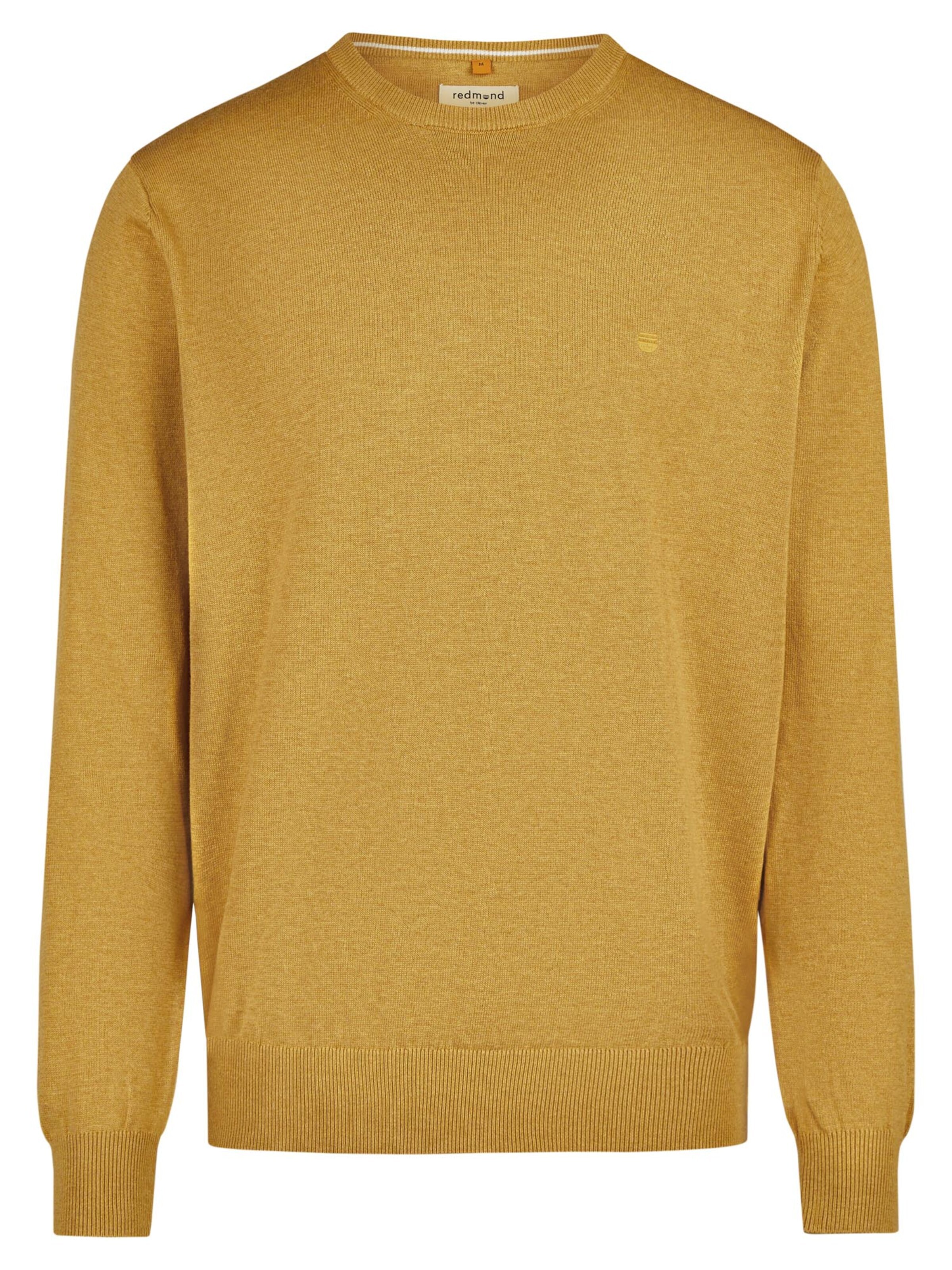 redmond Sweater 'Basic' in Yellow: front