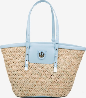 PINKO Handtasche 'Love Summer Basket Rafia + Vit' in Beige: Vorderseite