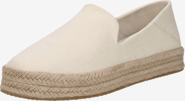 TOMS Classic Flats in White: front