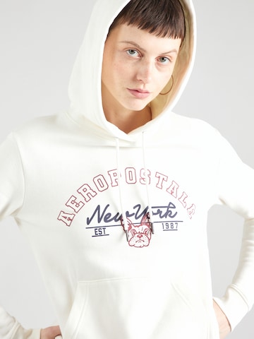 AÉROPOSTALE Sweatshirt in White