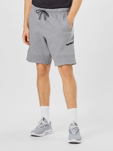 Jordan Regular Workout Pants in Grey: front