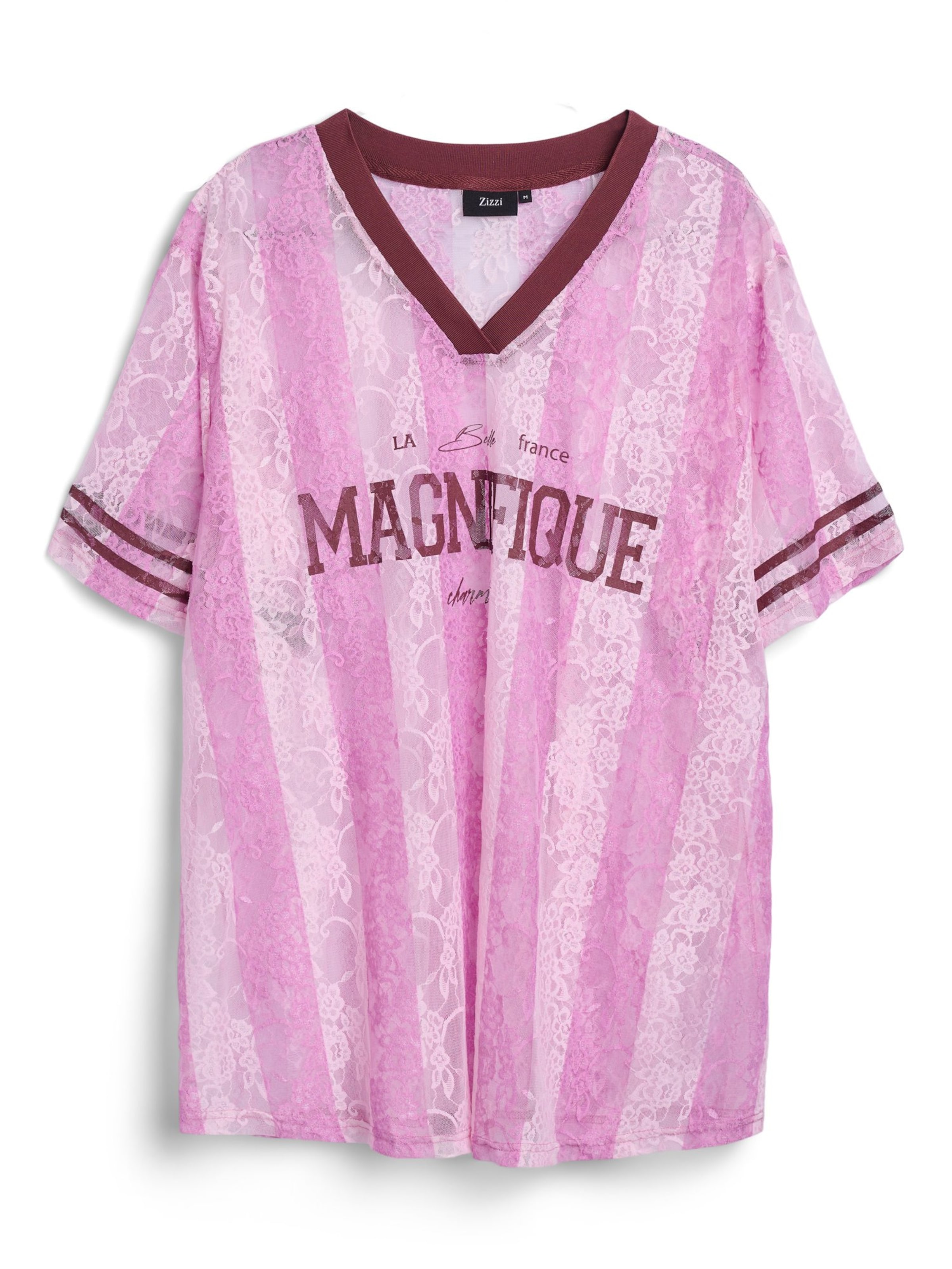 Zizzi Μπλουζάκι 'EMonica' σε κόκκινο: μπροστά