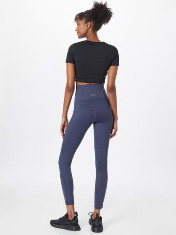 ADIDAS SPORTSWEAR Skinny Workout Pants 'Own The Run Winter' in Blue