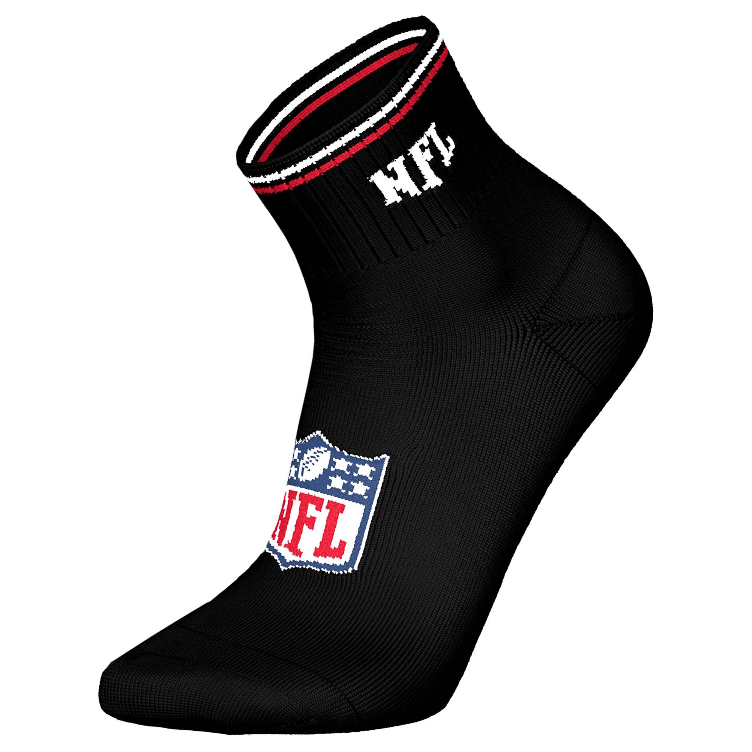 NFL Socks in Black: front