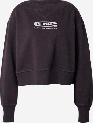 G-Star RAW Sweatshirt in Zwart: voorkant