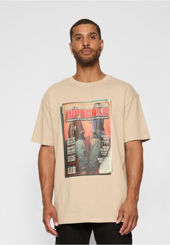 MT Upscale - Camiseta 'Upscale Magazine' en beige: frente