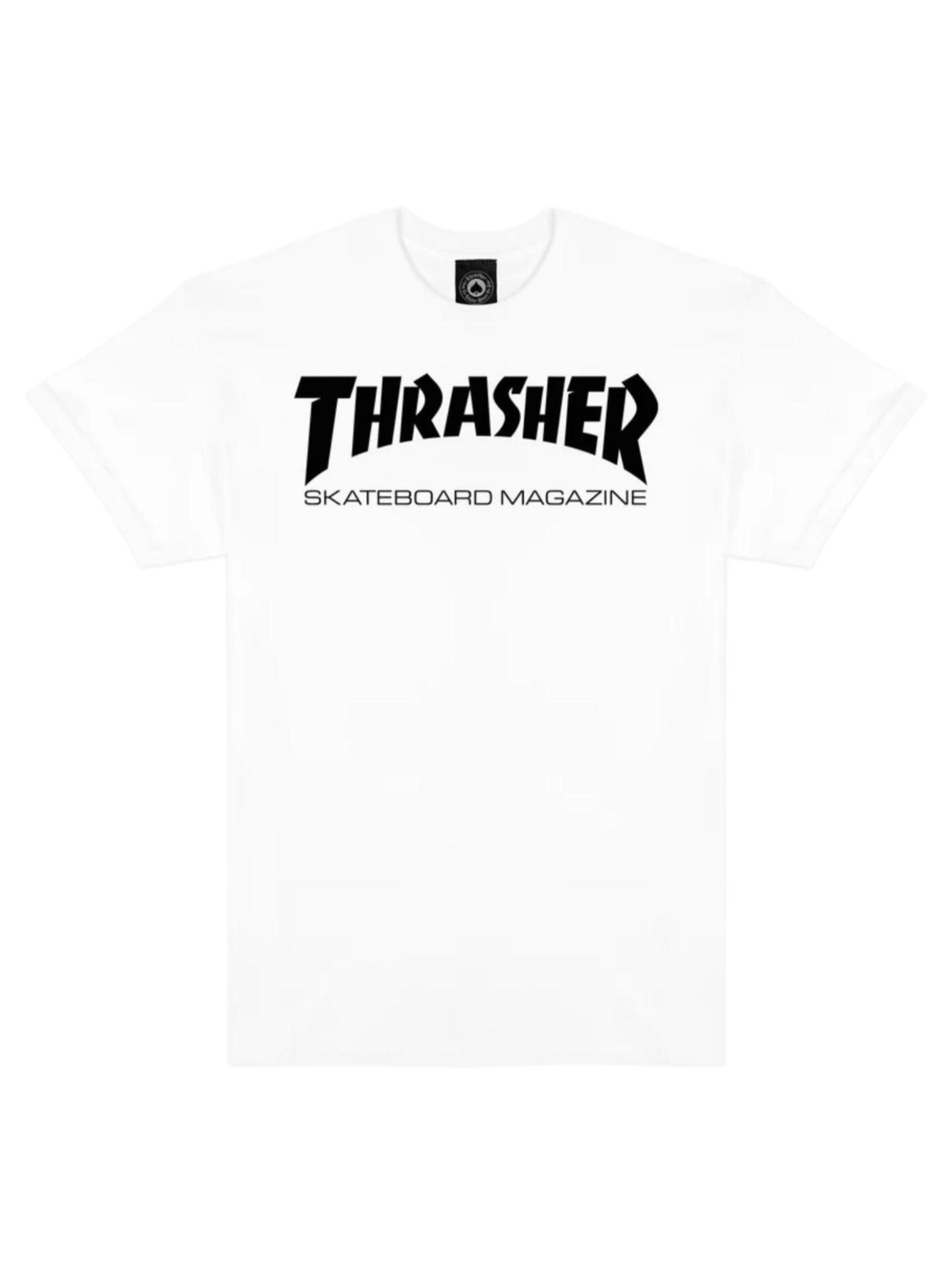 THRASHER Shirt 'SKATE MAG'‌‌‌‌‌‌‌‌‌ in Weiß: Vorderseite