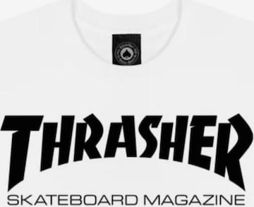 T-Shirt 'SKATE MAG' THRASHER en blanc : devant
