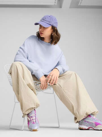 PUMA Sweatshirt 'Wardrobe Ess' in Blauw