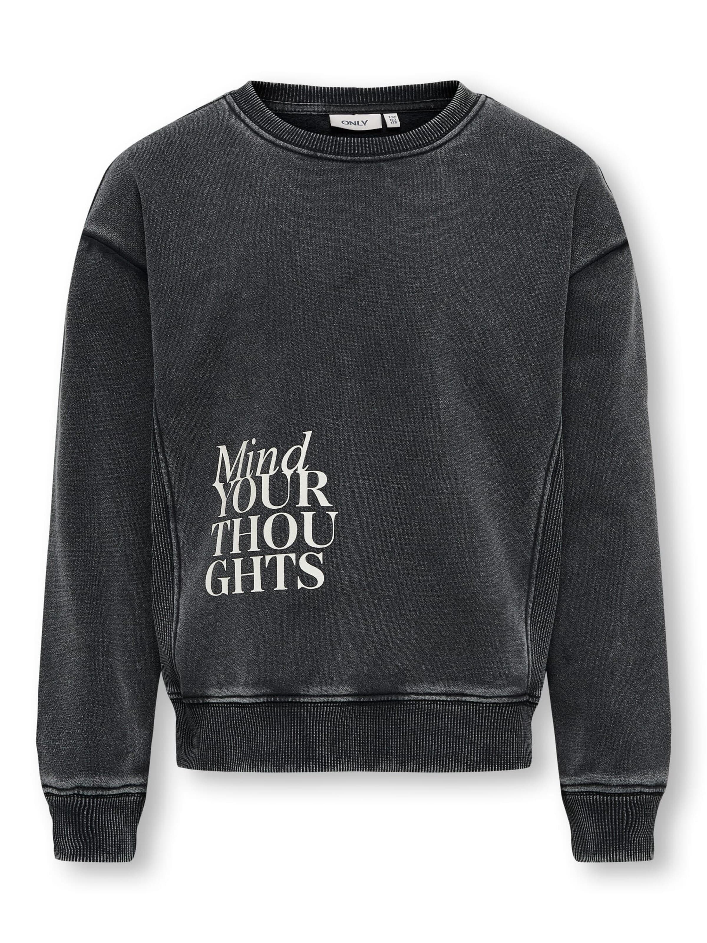 ONLY Sweatshirt 'nelly' in Grey: front