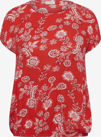 KAFFE CURVE - Camiseta 'KCvilana' en rojo: frente