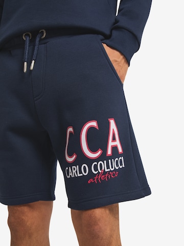 Carlo Colucci Regular Broek 'Dalvai' in Blauw