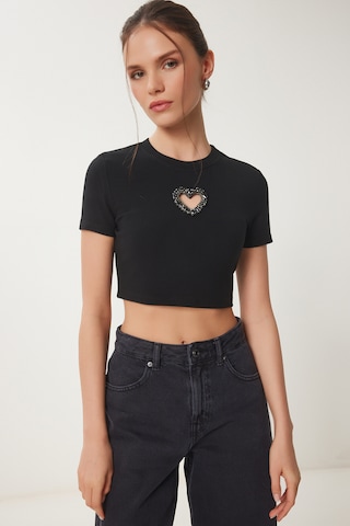 Happiness İstanbul Μπλουζάκι σε μαύρο: μπροστά