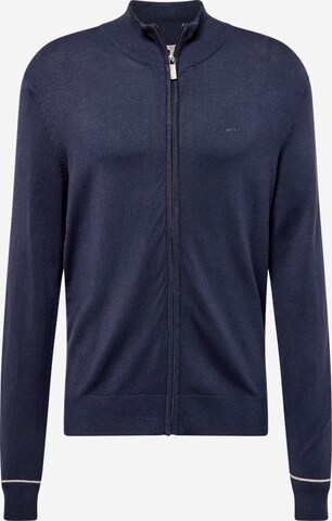 MEXX Knit Cardigan 'LIAM' in Blue: front