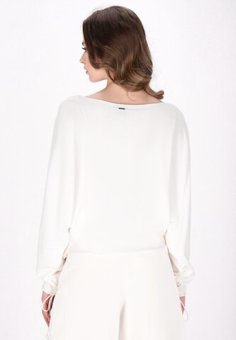 DreiMaster Klassik Свитер 'Classic Look' в Белый