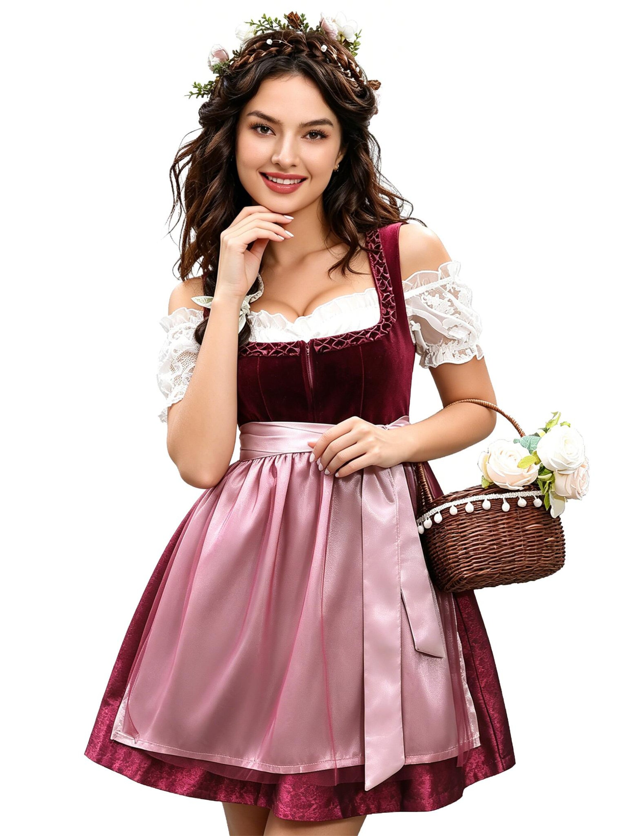 KoJooin Dirndl‌‌‌‌‌‌‌‌‌ in Rot