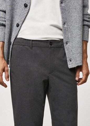 MANGO MAN Tapered Pants 'Murlo' in Grey