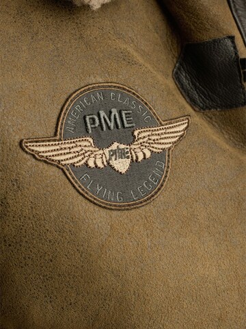 PME Legend Overgangsjakke 'Tornador leather jacket' i brun