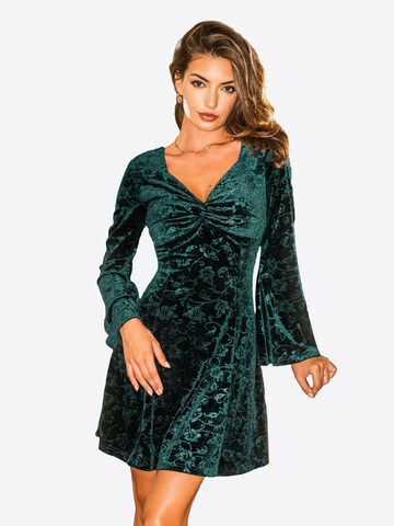 Cupshe Jurk 'Gilded Age' in Groen: voorkant