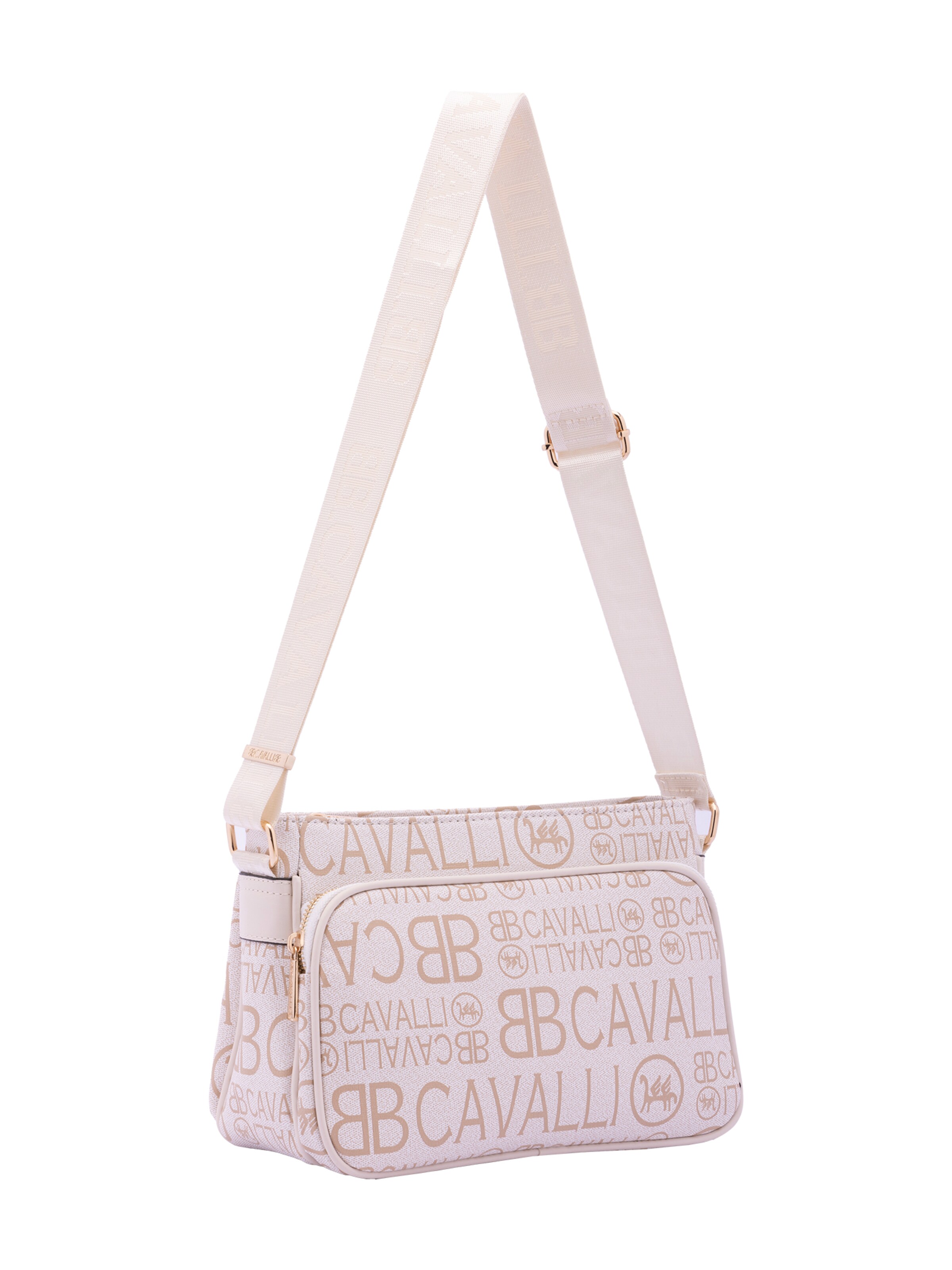 Borsa a tracolla di B. Cavalli in bianco