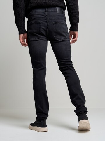 BIG STAR Slimfit Jeans 'Deric' in Zwart