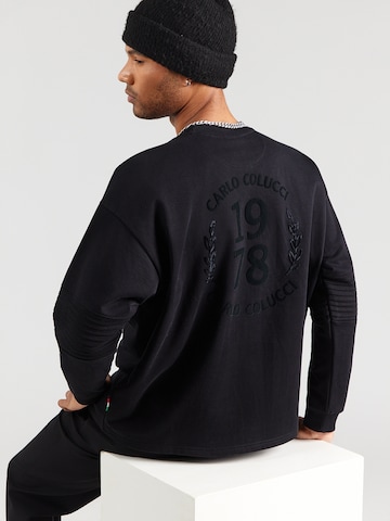 Carlo Colucci Sweatshirt 'Faustini' i svart: framsida