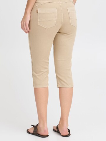 PULZ Jeans Skinny Trousers ' PZROSITA ' in Beige