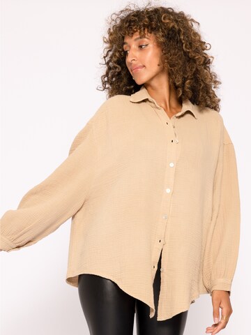 SASSYCLASSY Blus i beige