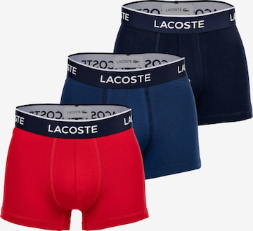 Boxers LACOSTE en bleu : devant