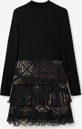 Desigual Kleid 'VEST SALMA' in braun / hellrot / schwarz / offwhite, Produktansicht