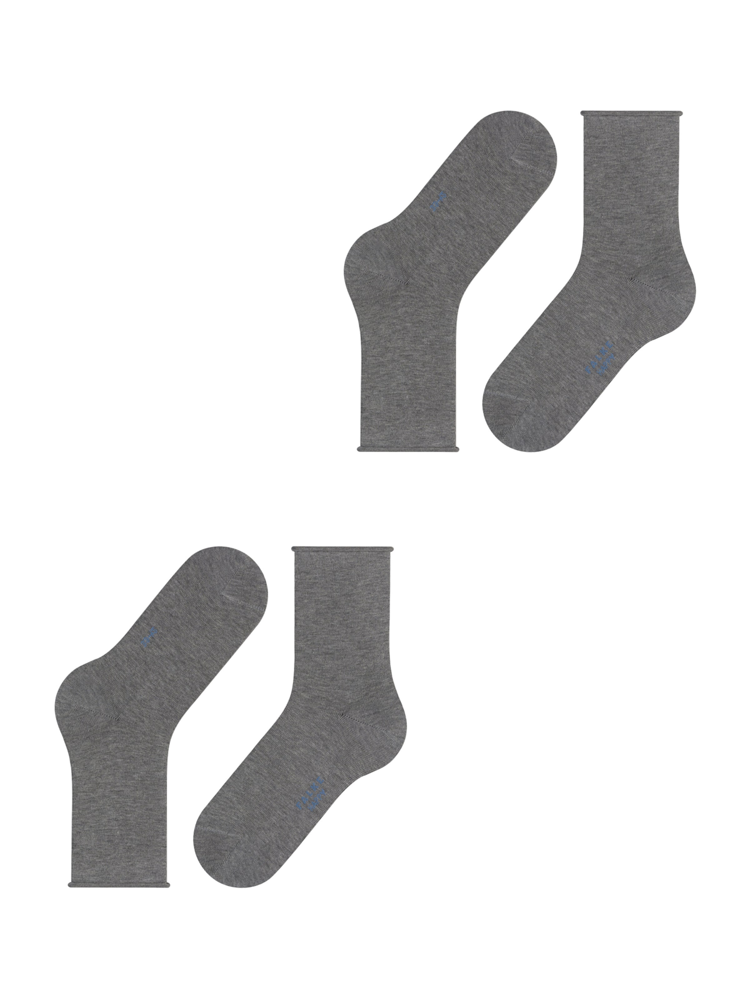 Chaussettes 'Happy' FALKE en gris