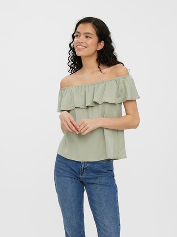 Camicia da donna 'MIA' di VERO MODA in verde: frontale