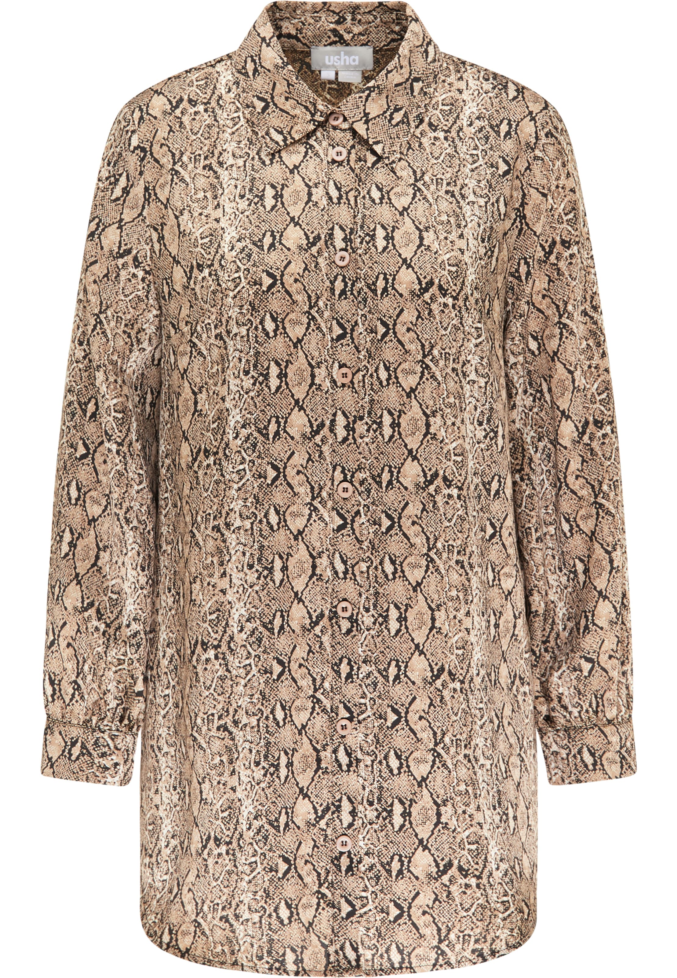 Usha Bluse in Braun: Vorderseite