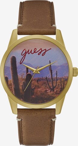 GUESS Analog Watch 'DESERT' in Brown: front