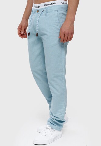 INDICODE JEANS Regular Hose in Blau