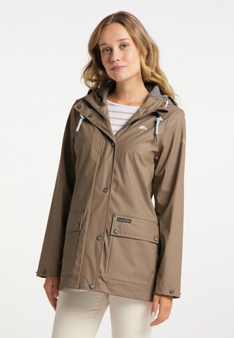 Schmuddelwedda Between-season jacket in Brown: front