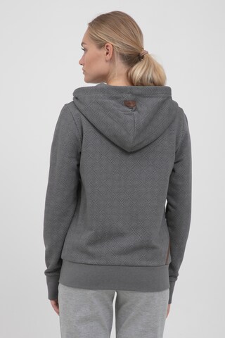 Oxmo Zip-Up Hoodie 'VENDELA' in Grey